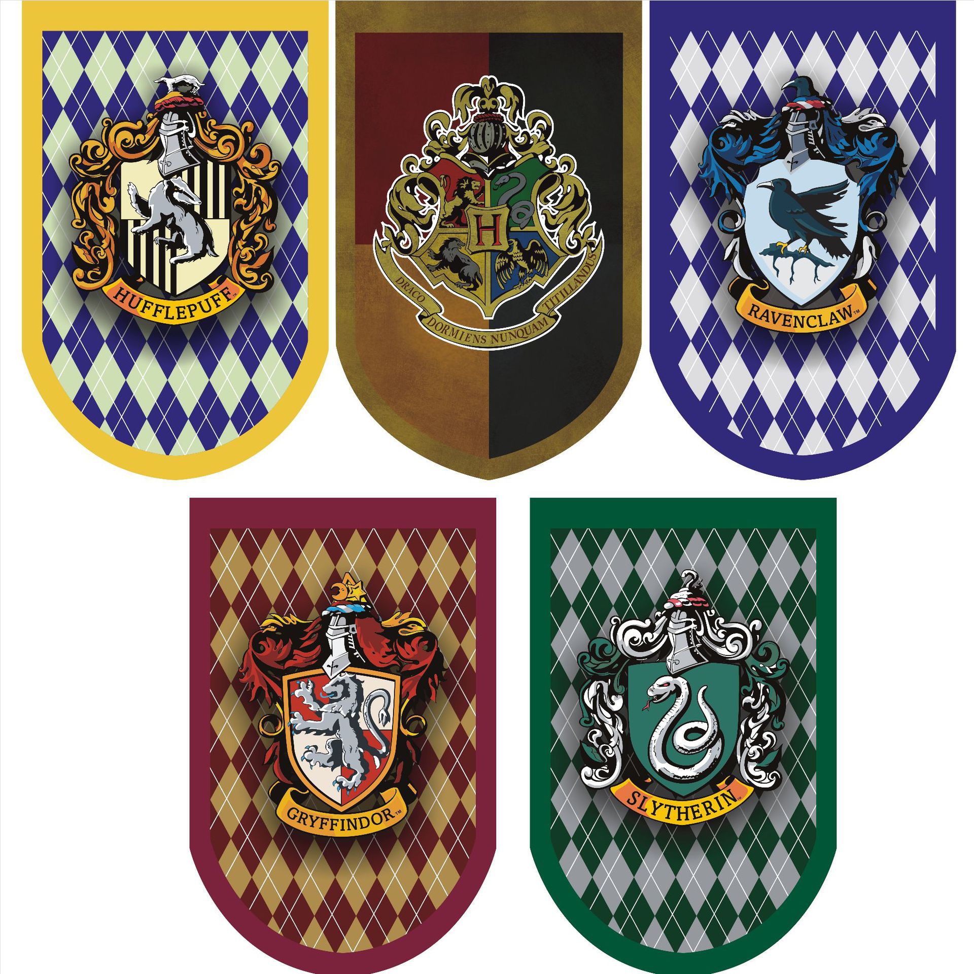 旗帜制作 哈利波特装饰旗酒吧客厅ktv主题装饰彩色三角旗 挂旗