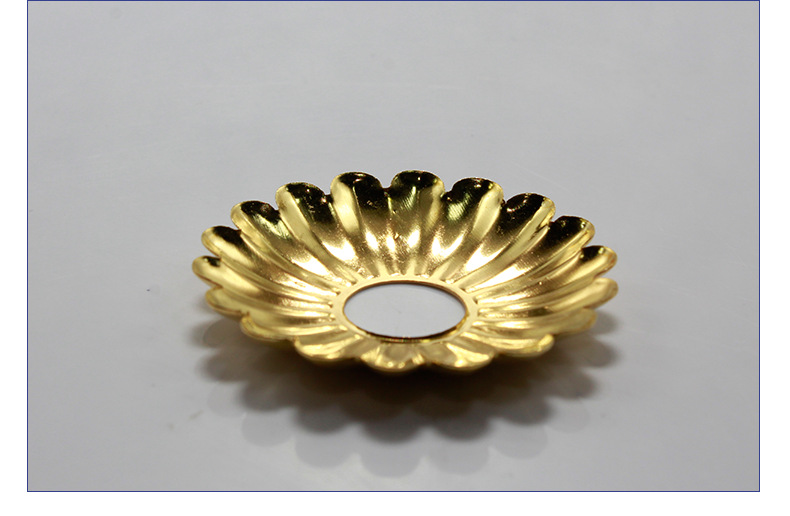 太阳花吊灯电镀改装灯具专用配件台灯装饰菊花灯盖铁冲压金色灯托