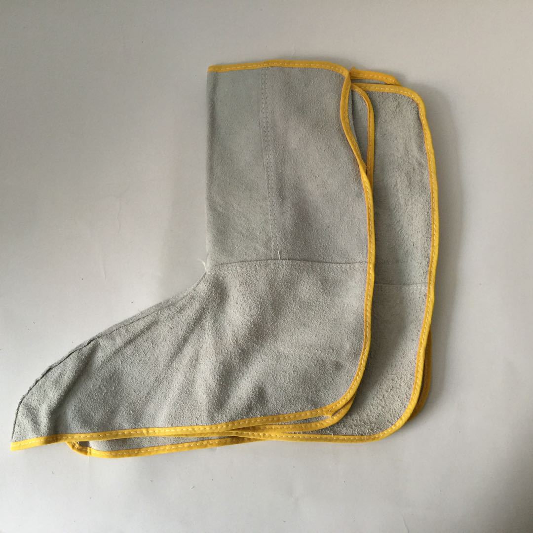 一本重工牛皮脚套 电焊鞋套 防火星飞溅 焊接专用