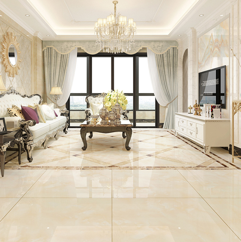 在色调上以蓝白,兼以黄等颜色,地中海风格的装修搭配技巧的地板砖应该