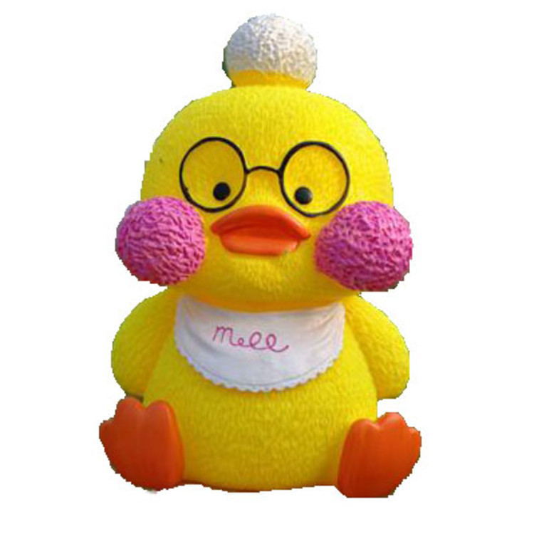 创意网红小黄鸭存钱罐储蓄罐儿童防摔搪胶储钱罐可爱礼物摆件
