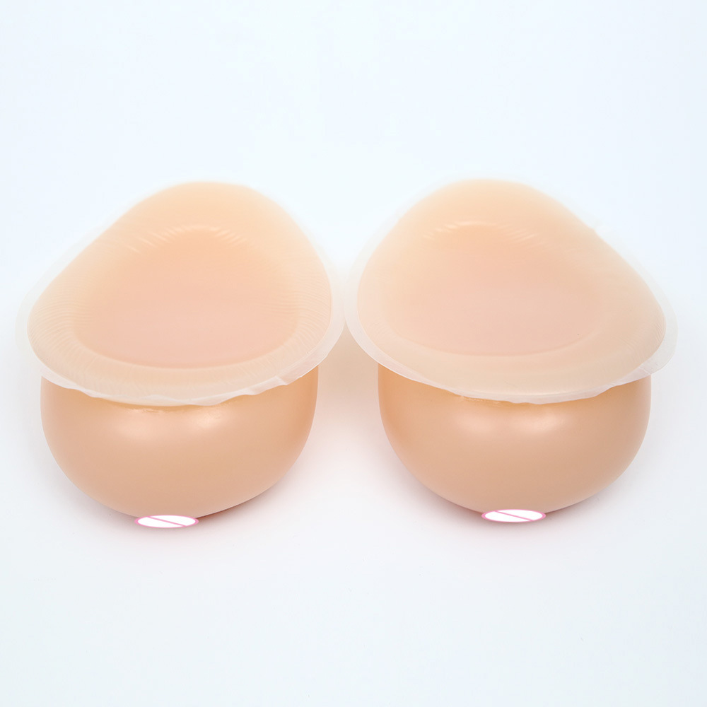 跨境专供水滴型硅胶义乳 伪娘假奶变装义乳 仿真硅胶假乳房假胸