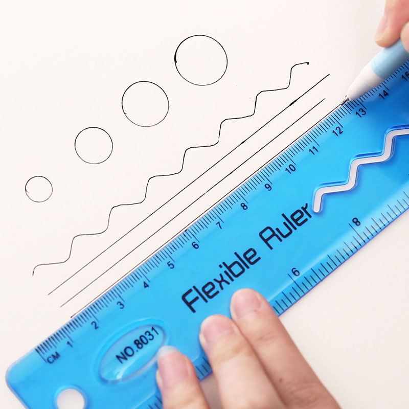 Measuring Tape Children Student Stationery 30cm Ruler Foldable Multifunctional School Supplies Wholesale Measurement Measuring Tape Wholesale