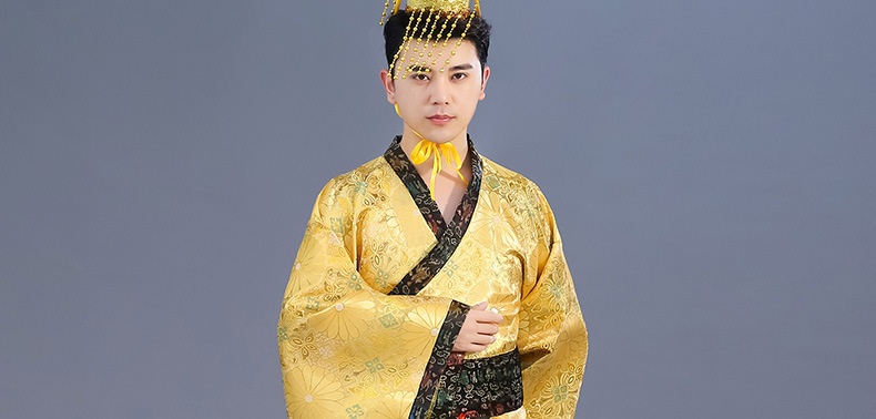 新款古装演出服成人太子服龙袍汉朝皇帝皇上影楼主题服装汉服男装