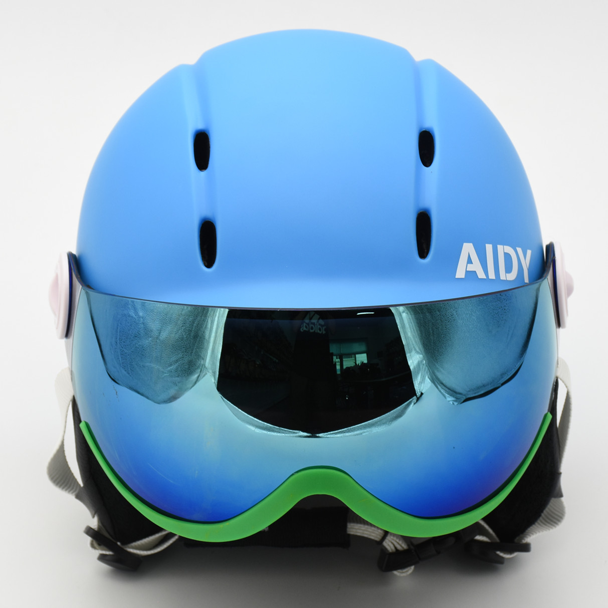 儿童滑雪头盔单双板男女通用款一体成型雪帽可定制图案