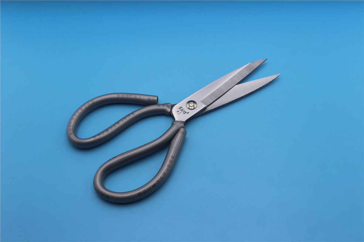 李剑作手剪a1 a2 a3 套胶剪灰色色工业剪 塑胶手柄套管剪刀