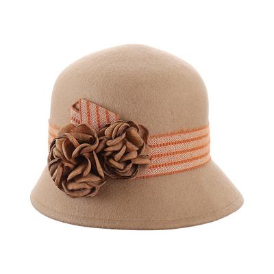 冬季帽子羊毛帽子女士冬季圆顶毛呢毡帽 女士帽羊绒帽灯芯绒