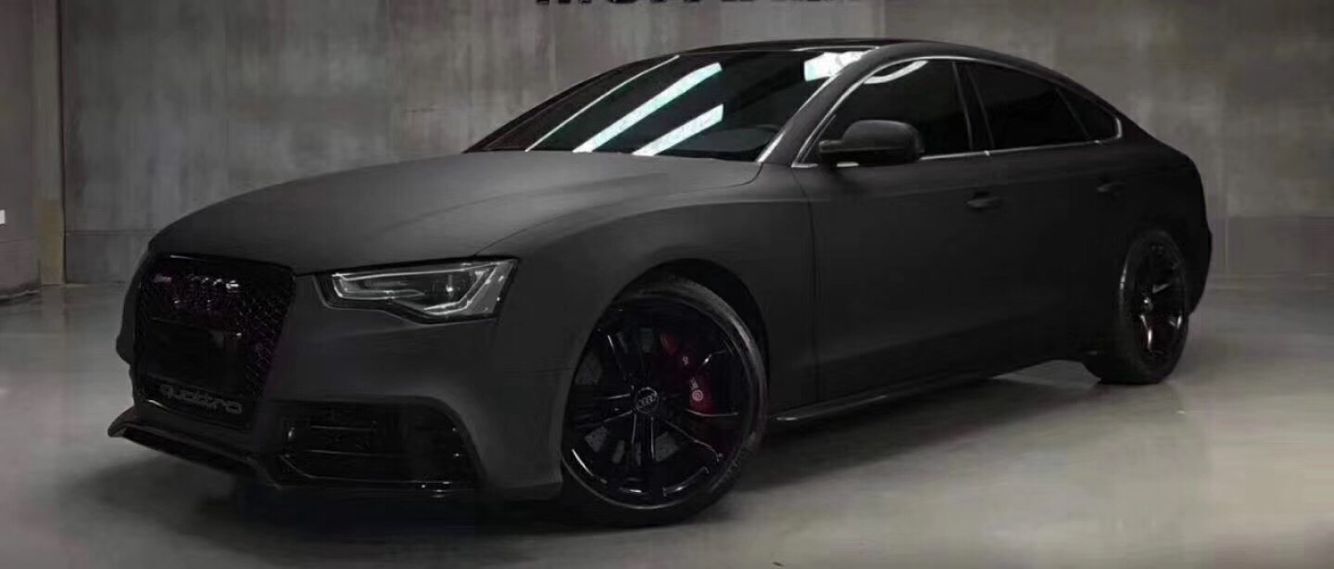 汽车 低粘磨砂黑车身改色膜 亚面磨砂黑全车改色贴膜 手机贴膜