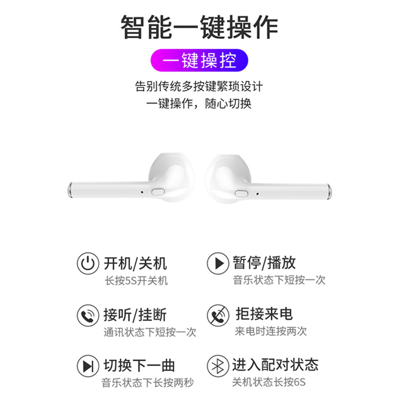 tws蓝牙耳机i7s/i7mini/i9s/i11/i12马卡龙无线蓝牙耳机双立体声