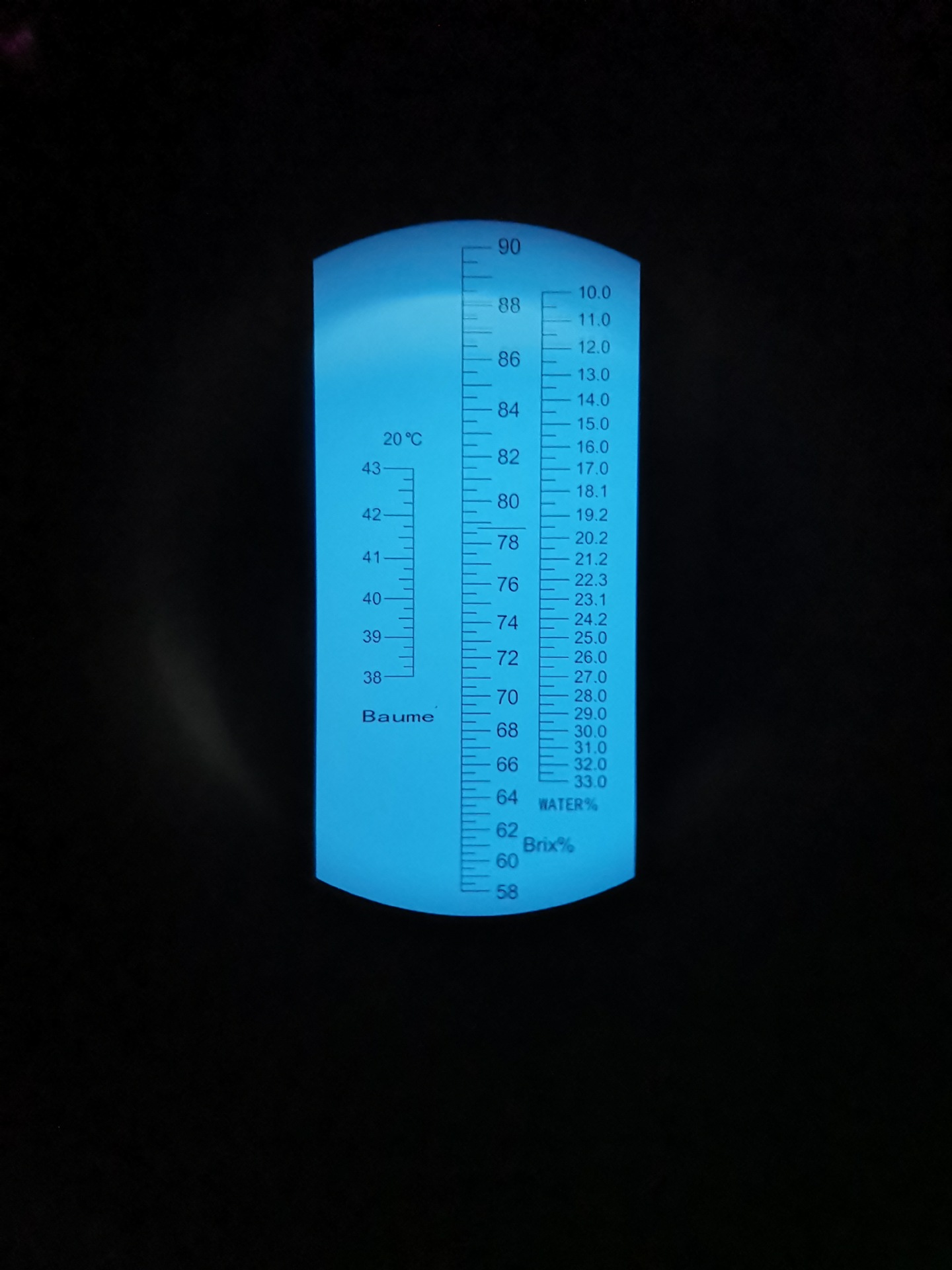 蜂蜜波美度计 蜂蜜糖度计水分 浓度计测量仪 手持折光仪 盛霖蜂业