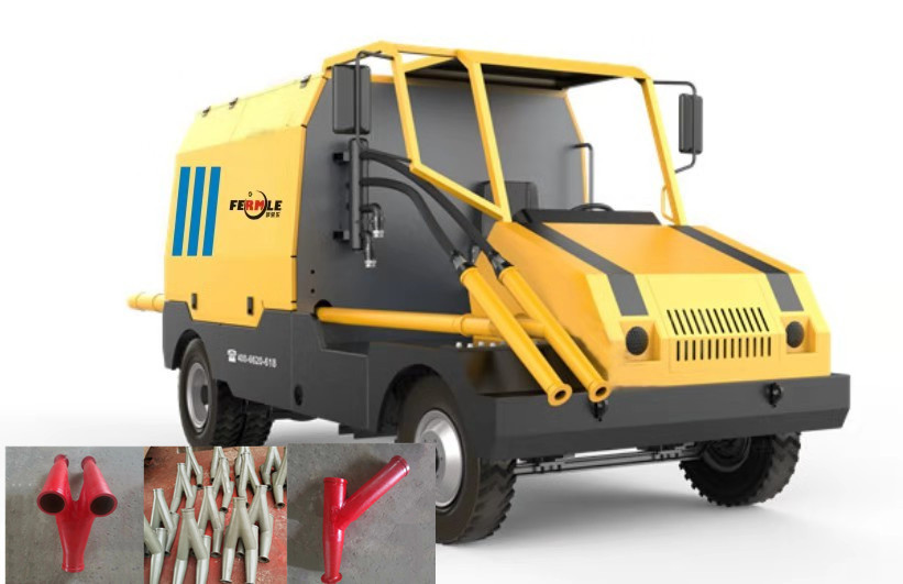 五新佳乐湿喷机机械手喷头 铁建重工湿喷机喷头 喷浆机配件