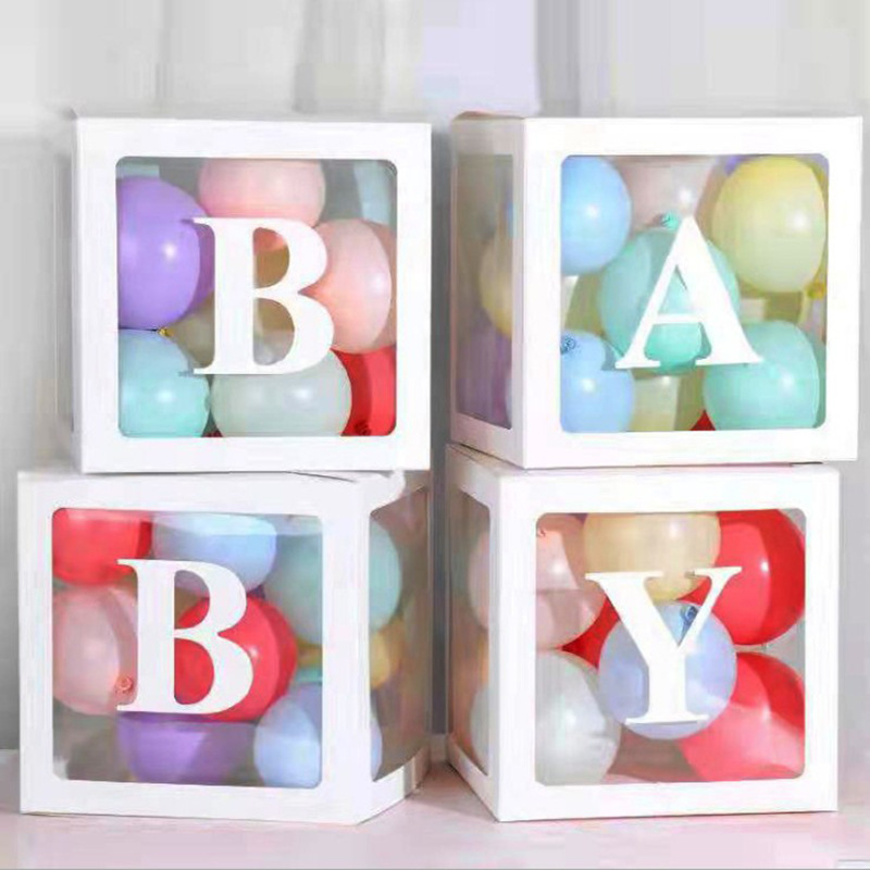 balloon birthday decoration letter baby surprise box proposal confession party layout internet celebrity transparent balloon box