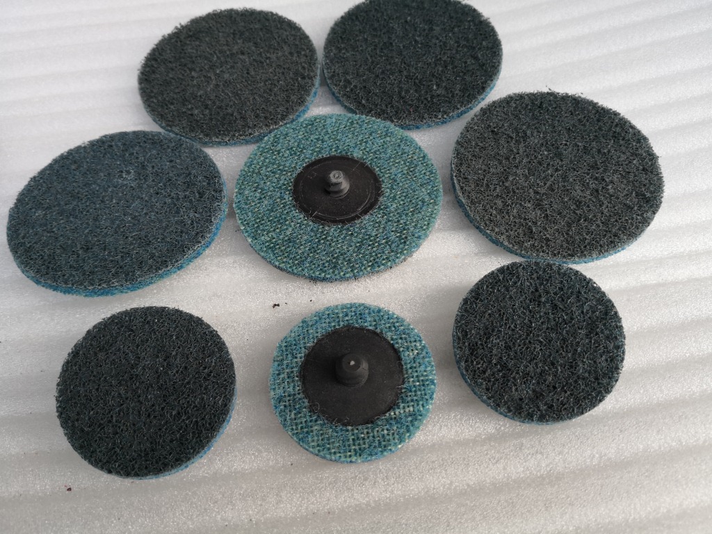 尼龙转矩砂碟纽扣状转聚拉丝去毛刺抛光打磨片纤维不织布螺旋砂碟