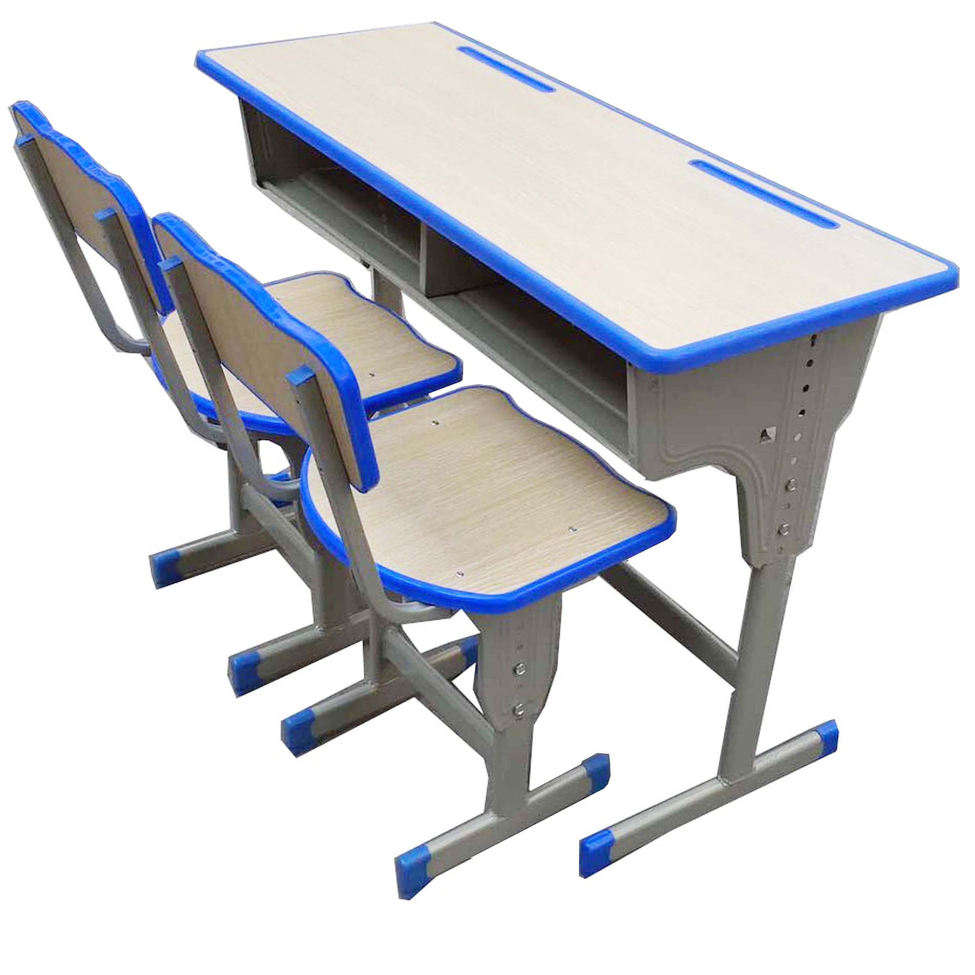 课桌椅四脚固定式配椅子多层板适用成人高中小学生