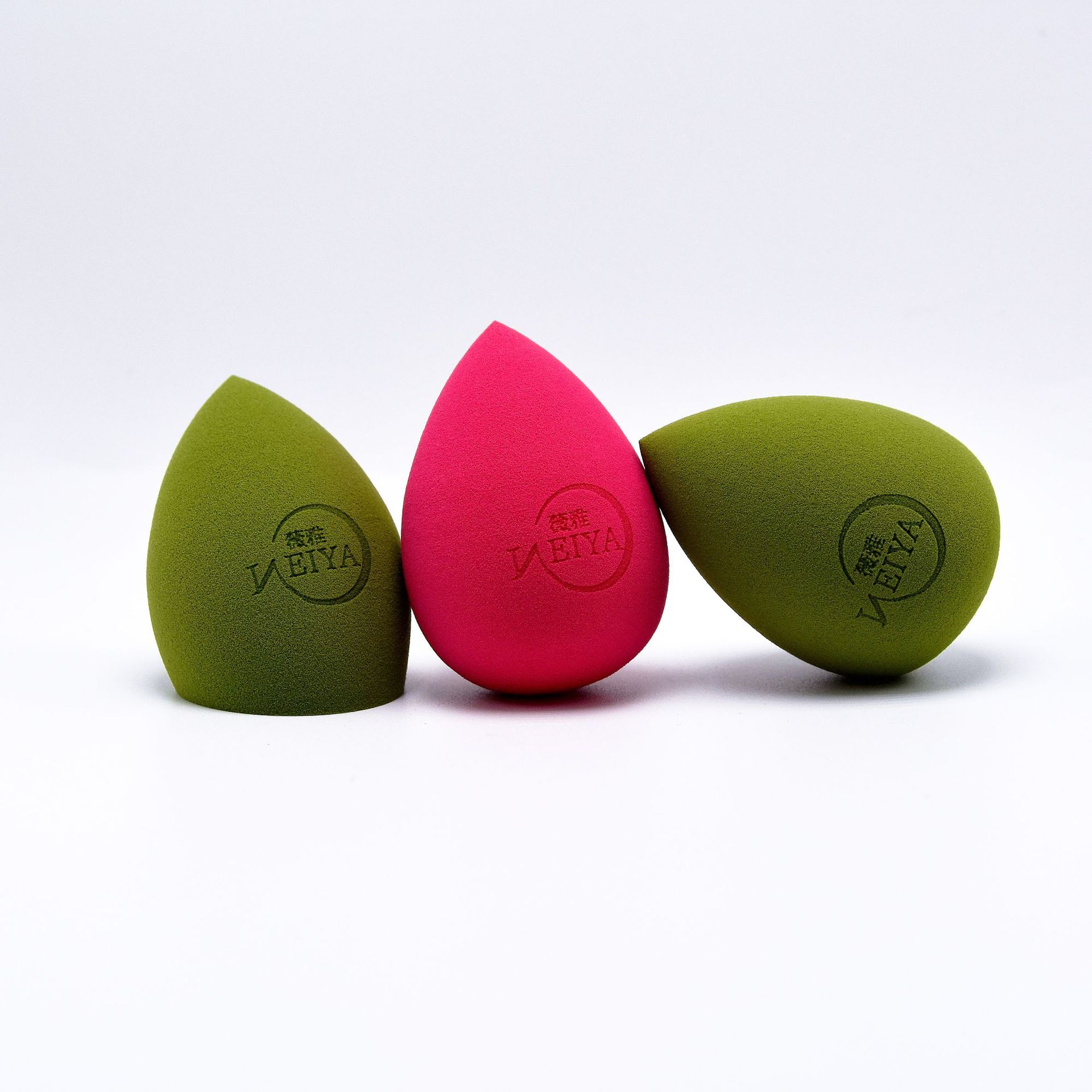 亲水性非乳胶海绵葫芦斜切粉扑印字logo美妆蛋干湿两用化妆刷工具