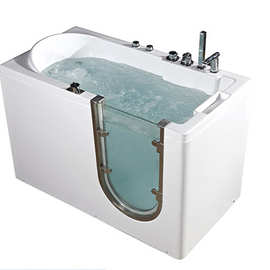 老年人残疾人开门步入式浴缸侧开门冲浪按摩恒温老人无障碍浴缸