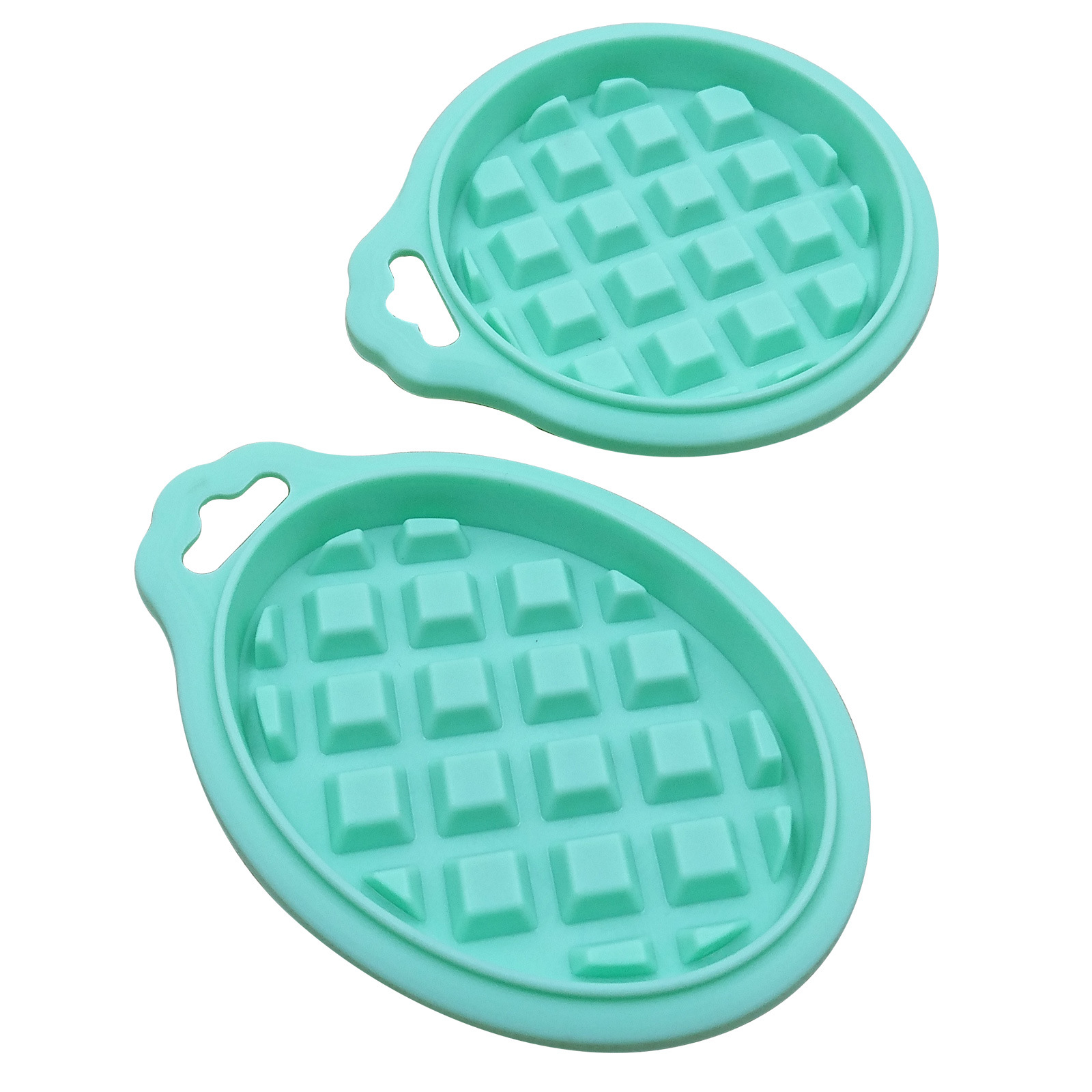 New 5-Piece Silicone Cake Mold Small Waffle Platinum Silicone Waffle Mold Household Baking Mold