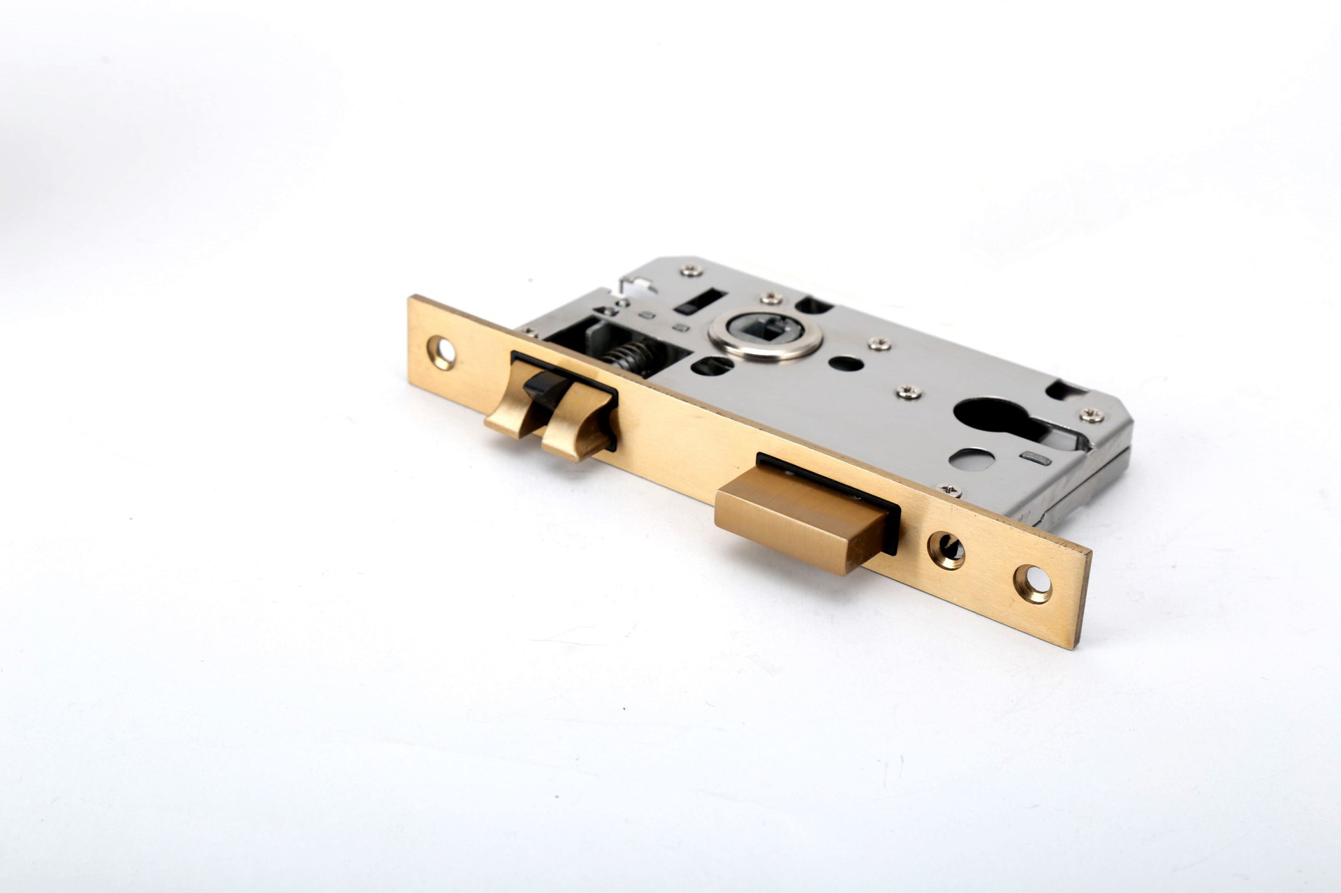 厂家直销5845三叉金色静音锁体(金色)