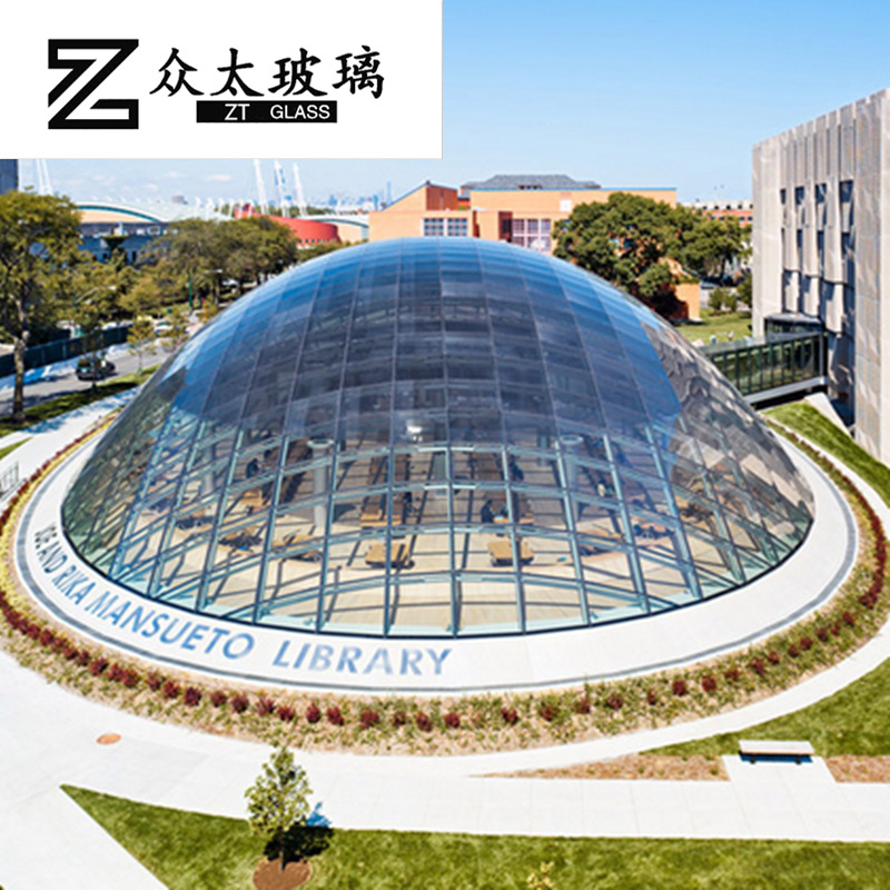 众太出品抛物线双曲面球形玻璃加工定制锥体弯曲球面玻璃