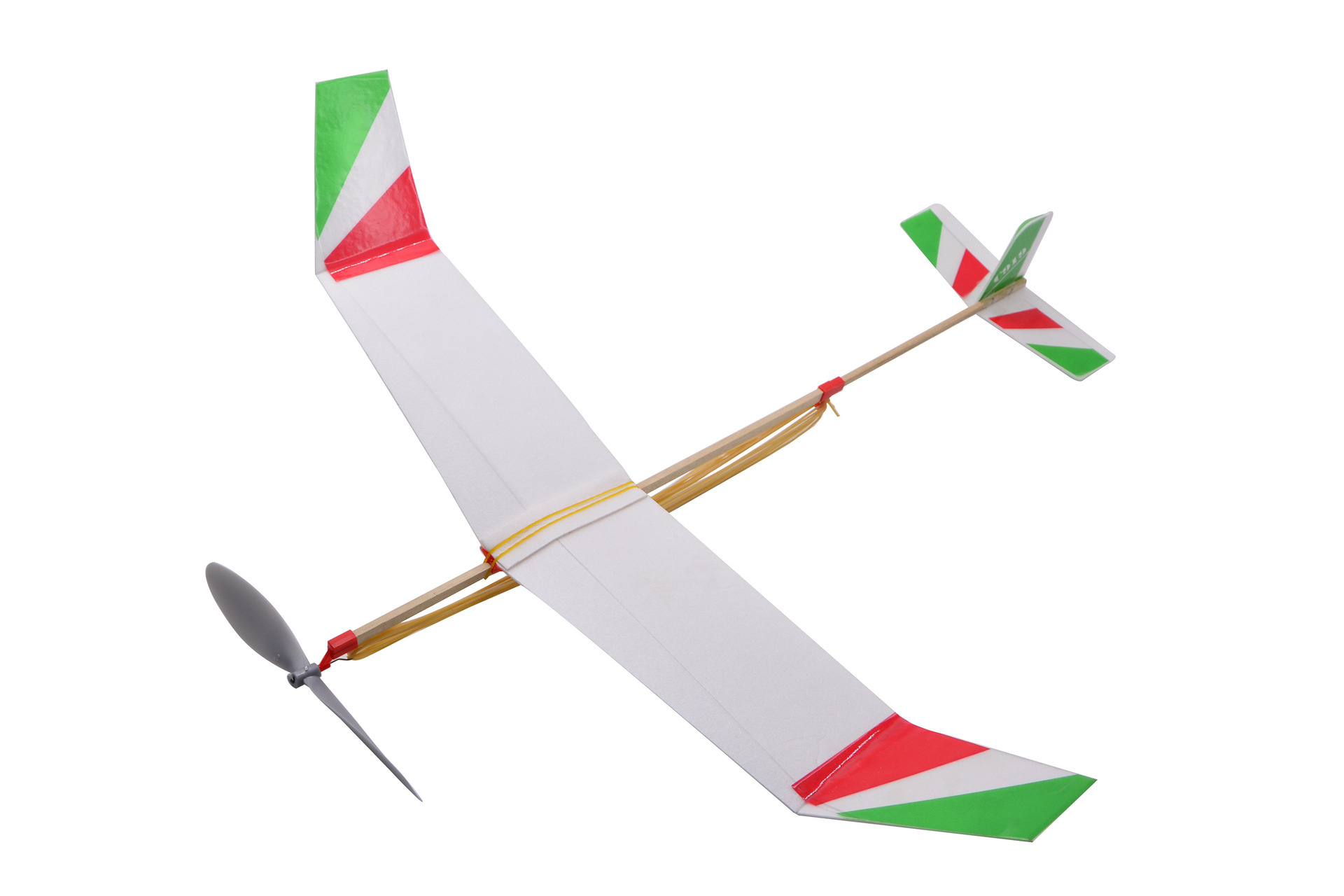 橡筋动力模型飞机安装图片