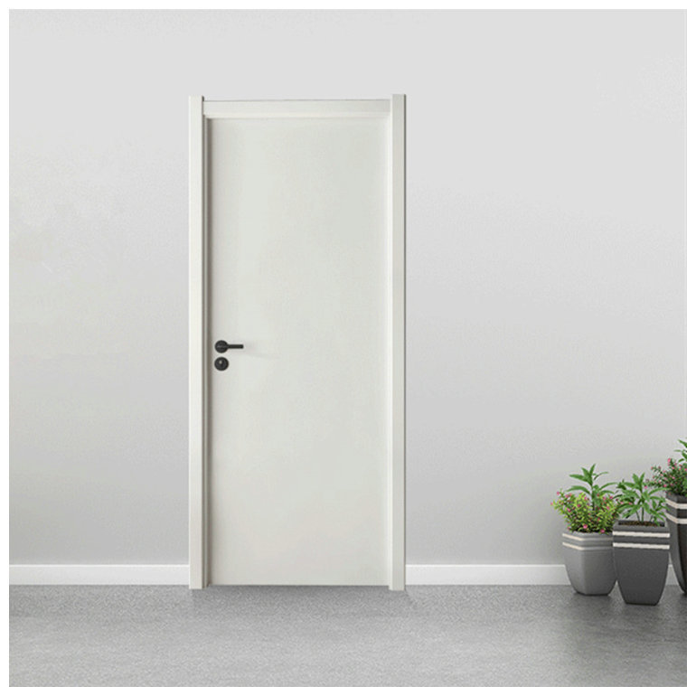 送锁家用隔烤漆门 灰色定制门卧室房间拼色门 实木复合室内套装门