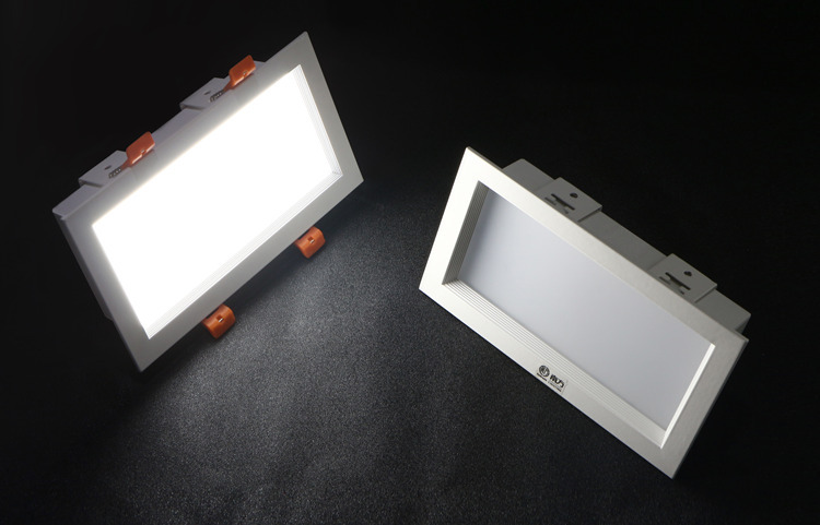 产地货源led筒灯酒店商场办公室铝方通格栅天花嵌入式长方形筒灯