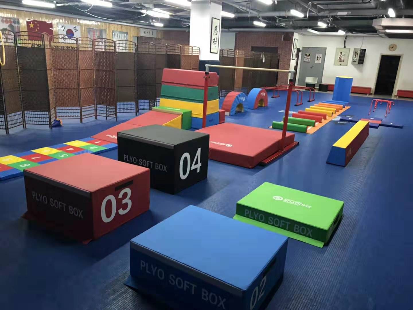 儿童感统教学益智体适能训练器材跑跳组合跳箱早教软体全套组合