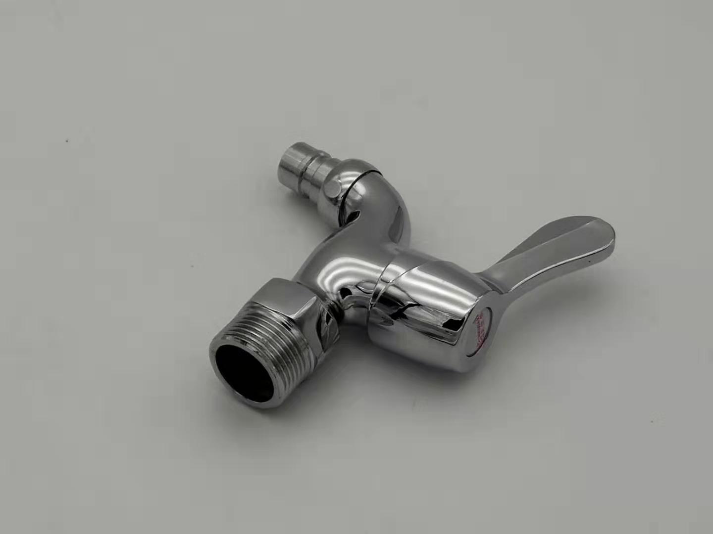 铜体6分入墙洗衣机水龙头 6分螺纹 尖嘴龙头 一件代发 工程推荐