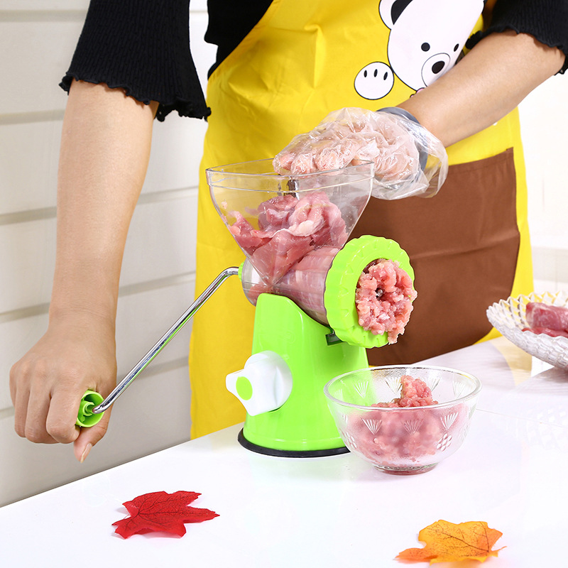 Manual Meat Grinder Household Multi-Functional Meat Chopper Hand-Cranked Sausage Filler Dumpling Stuffing Stir Stuffing 