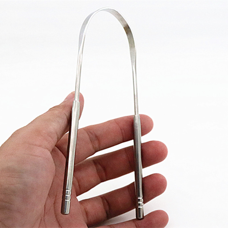 现货不锈钢刮舌器 舌苔刮 舌苔清洁器 刮舌板 舌苔刷 舌苔刮舌器