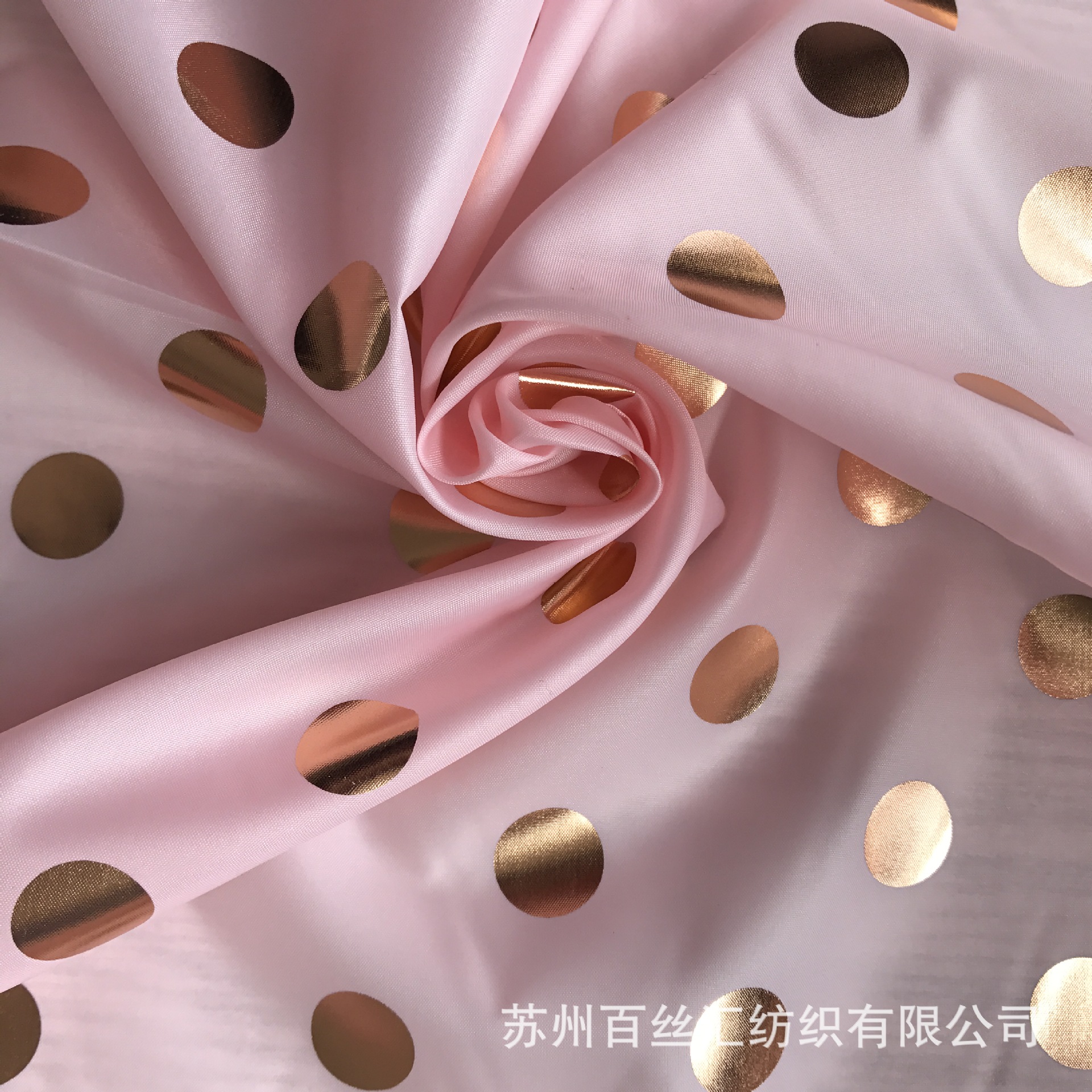 烫金服装儿童烫金服装舞台服涤丝纺烫金烫银定制花型面料