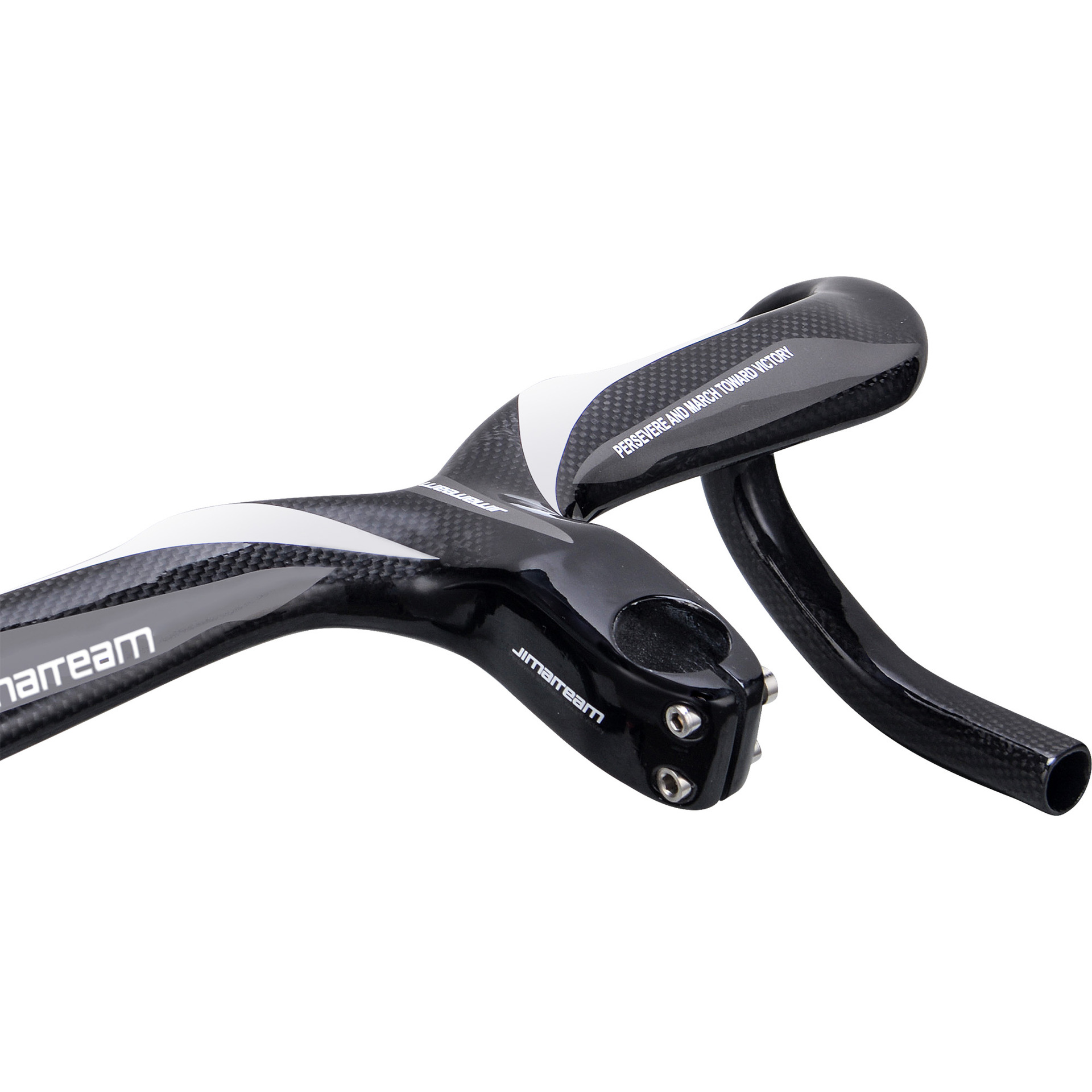 2019新款jiamiteam碳纤维公路自行车一体把/弯把车把带立管龙头