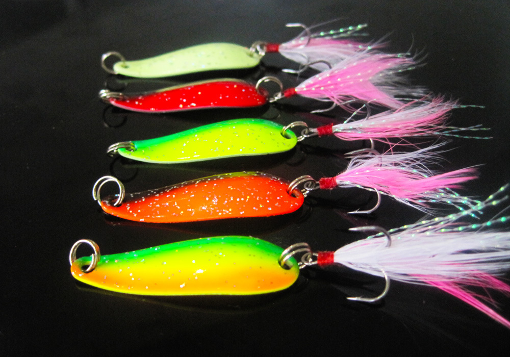 热销路亚饵亮片5克彩色亮片饵马口翘嘴路亚硬饵拟饵鱼饵