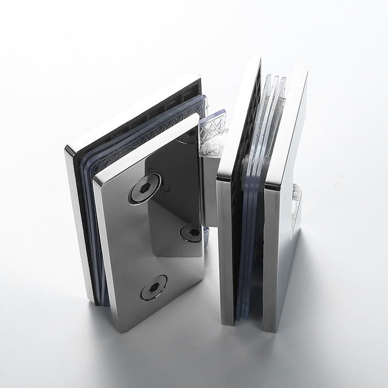 厂家直销玻璃门合页 不锈钢304浴室夹 135度玻璃铰链 淋浴房配件