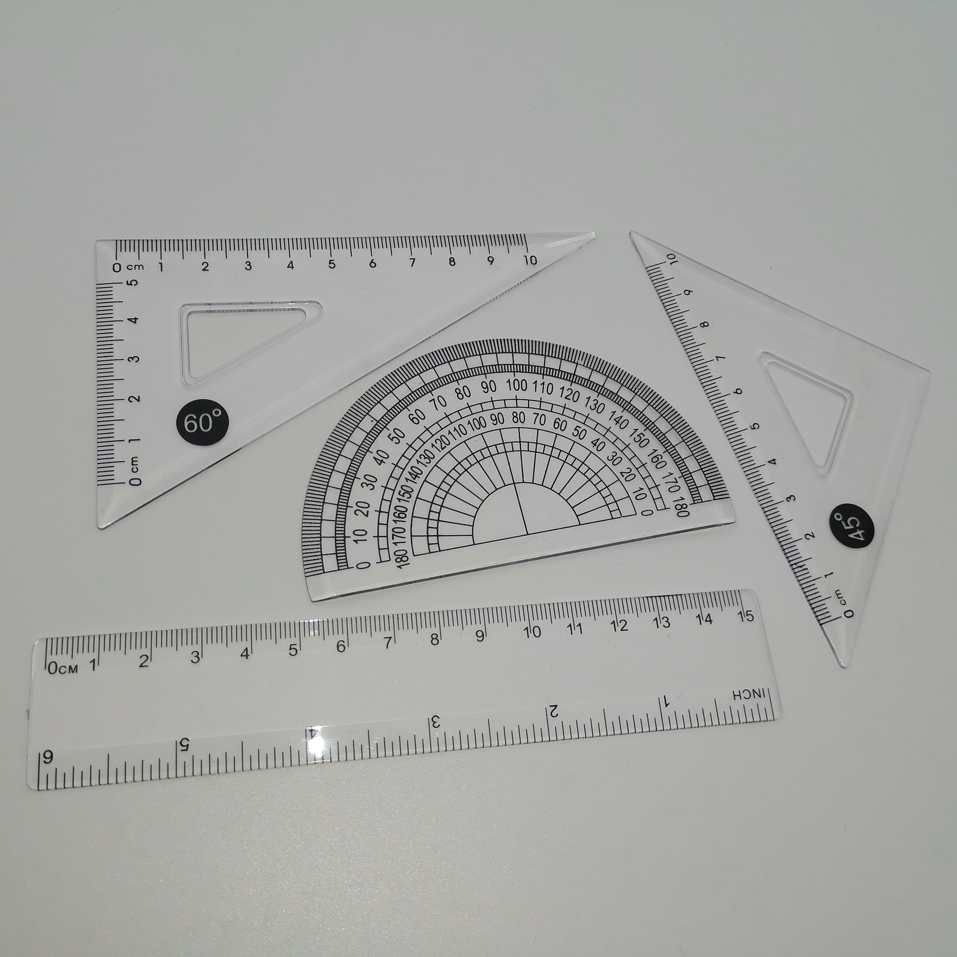 学生套尺 15厘米套尺 套尺厂家 文具套装 15公分直尺