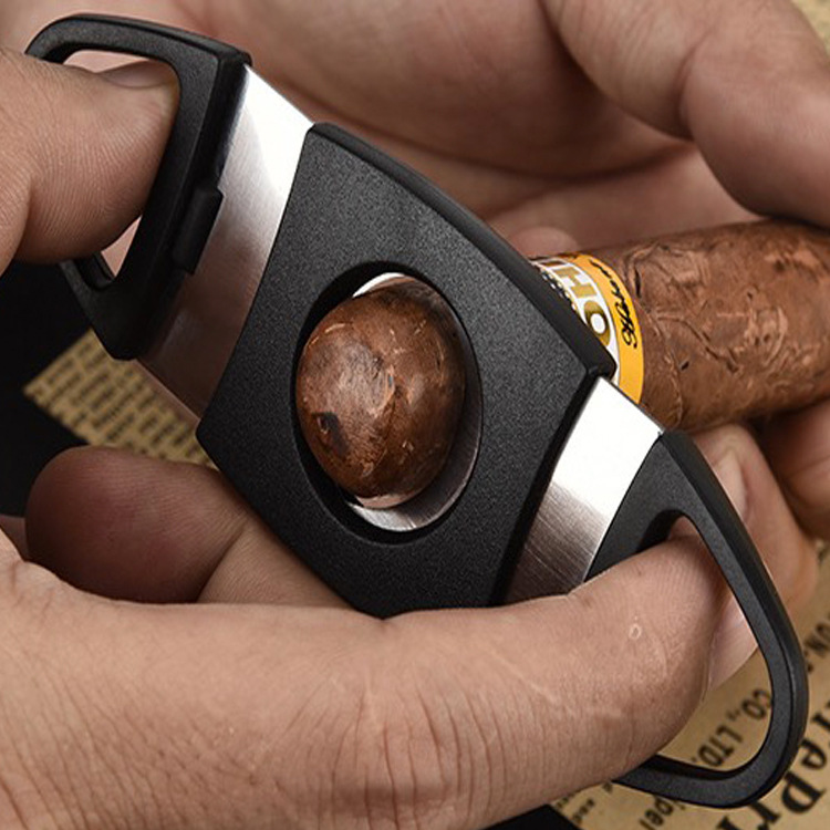 不锈钢塑料雪茄剪 雪茄刀 便携雪茄刀 雪茄工具 雪茄烟具 剪烟器