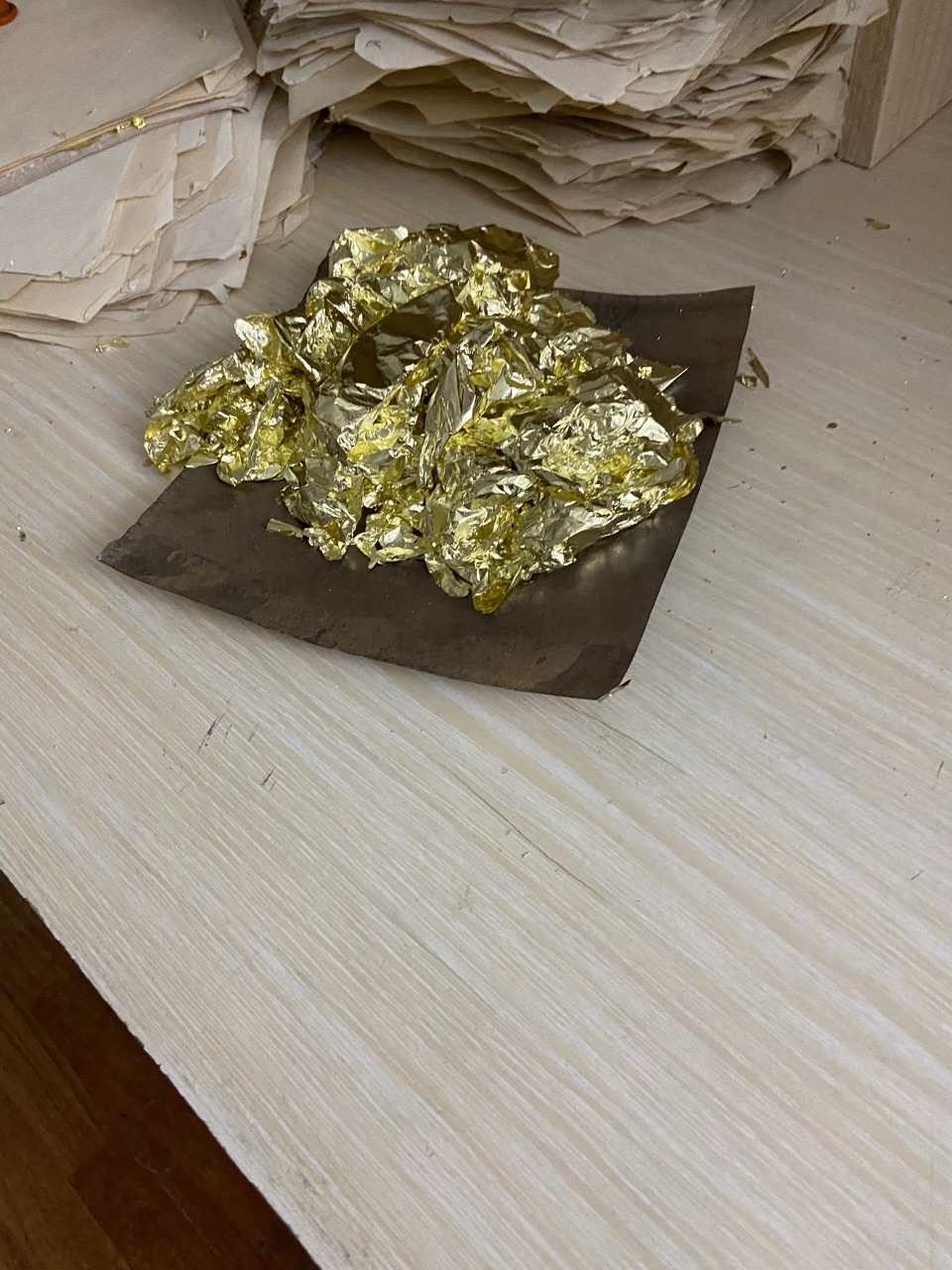 批发零售雄联牌18k金箔纸包中成药裹金小74包安宫丸金箔