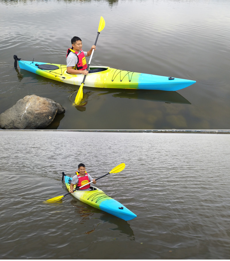 qssit35000短途皮划艇 单人独木舟塑料船