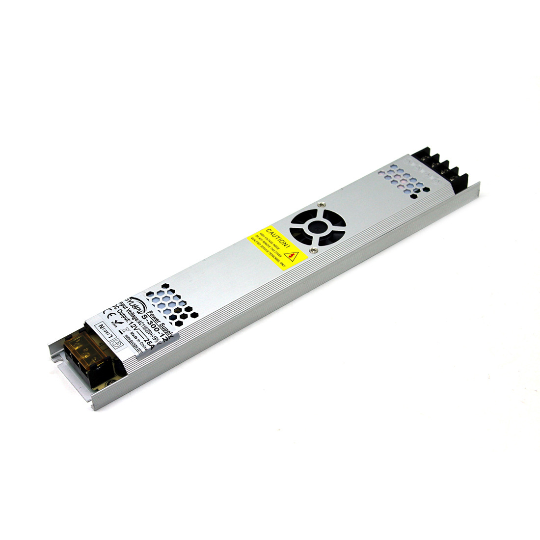 led电源12v300w超薄卡布灯箱电源12v25a长条形灯箱电源 质保3年