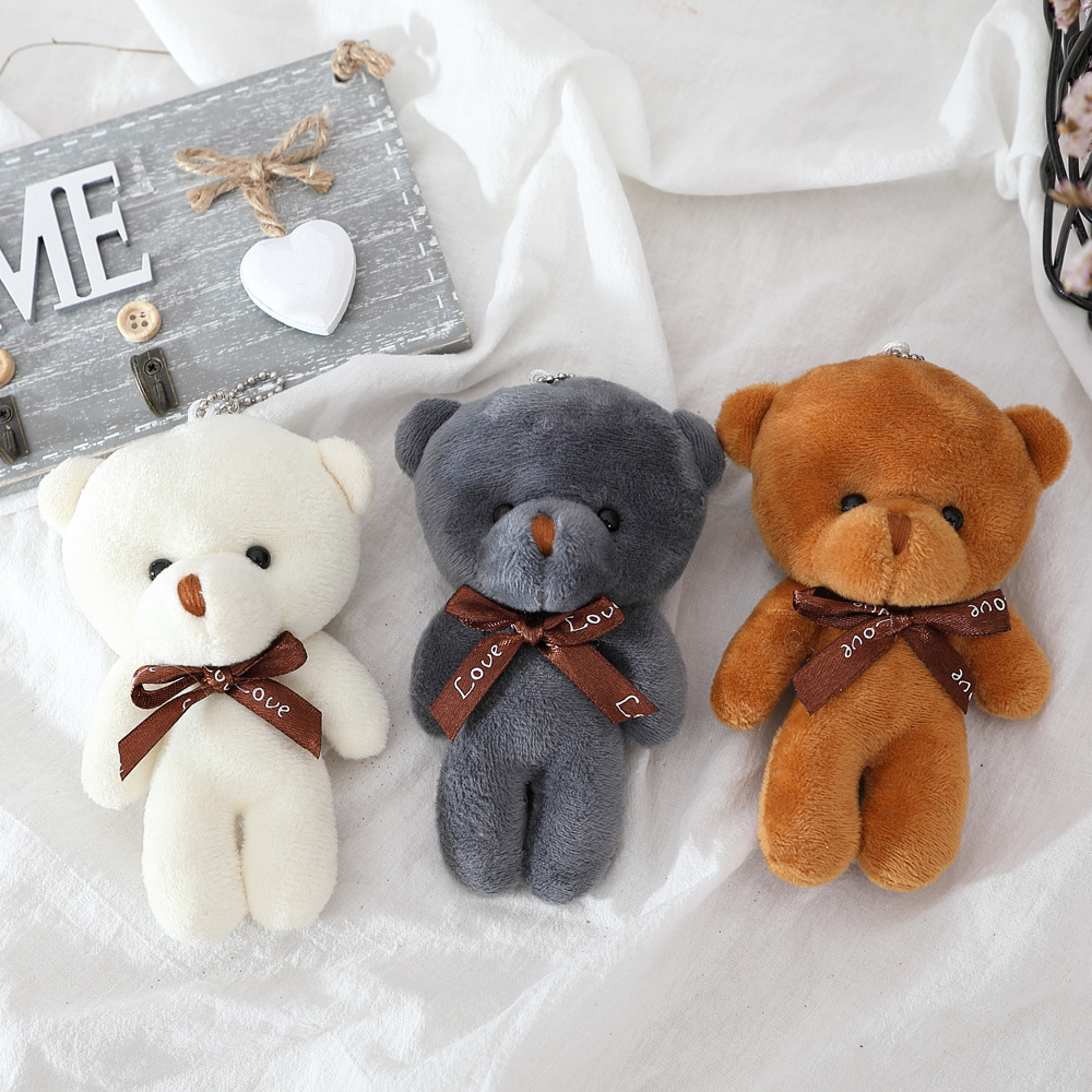 Xiaodi Bear Plush Toy One-Piece Bear Doll Bear Toy Small Gift Factory Wholesale Direct Key Chain Pendant