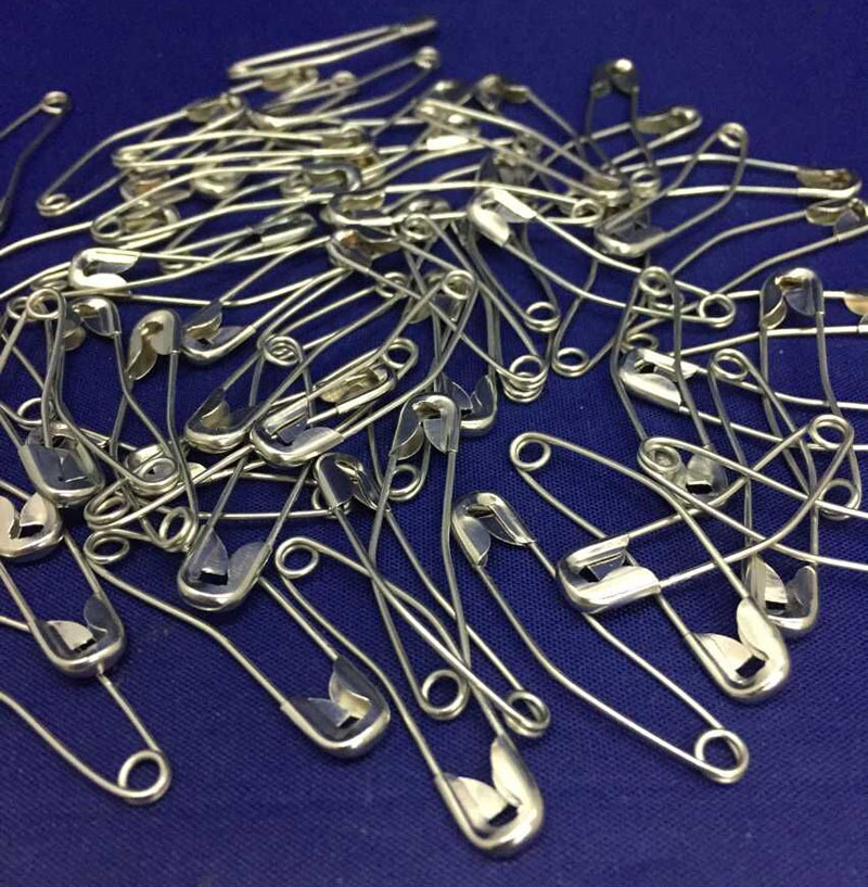 38mm普通铁香蕉铁头别针不锈钢洗衣别针铜质洗衣别针异形洗衣别针