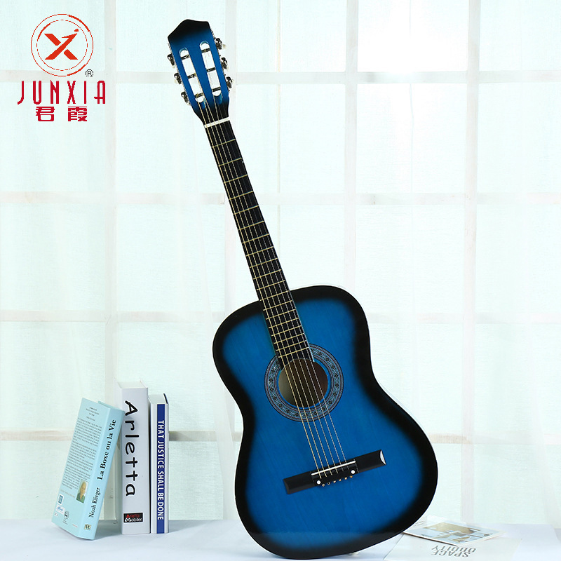 SOURCE Factory Direct Supply 38-Inch Classical Wooden Guitar Student Practice Wooden Guitar Performance Guitar Props Wholesale