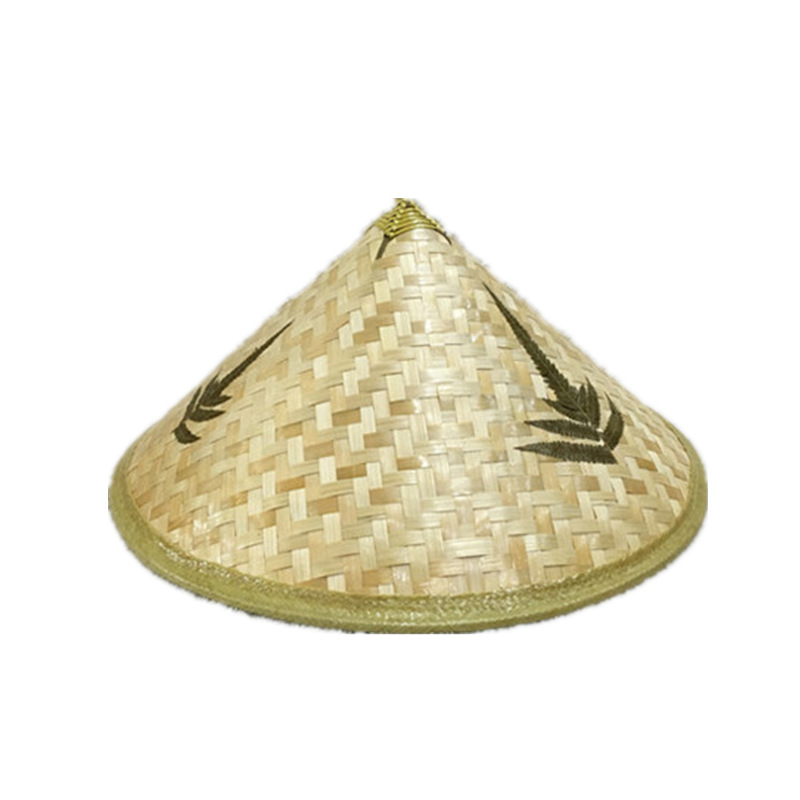 斗笠叶子帽 大沿防晒竹帽农业用帽 手工编制遮阳 采茶帽 三叶竹编