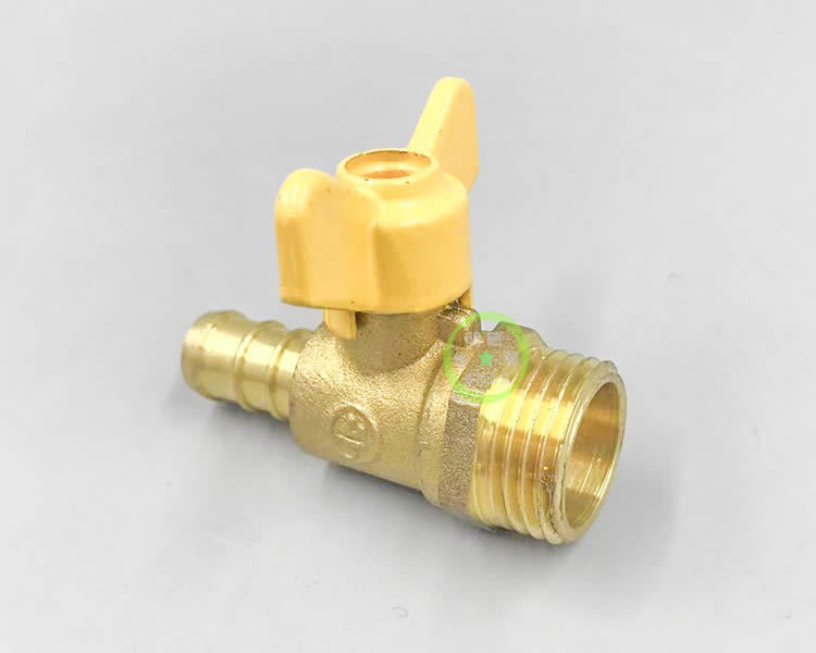 天然气阀门 燃气三通 4分内外丝两头宝塔接头 热水器燃气接头