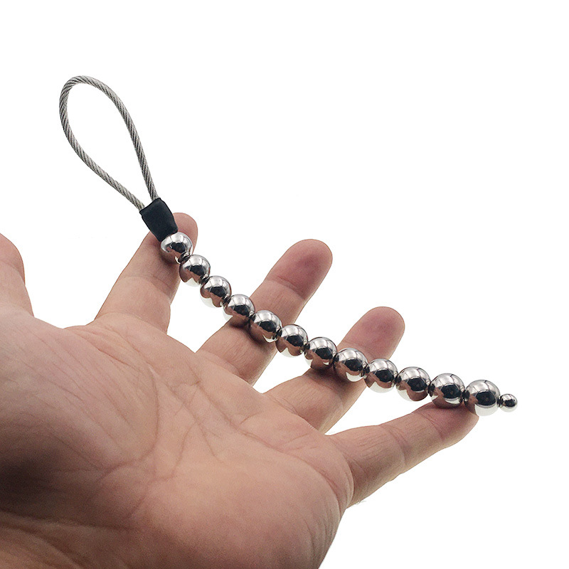 不锈钢后庭拉珠女用尿道拉珠阴道自慰性工具下体调教成人玩具情趣