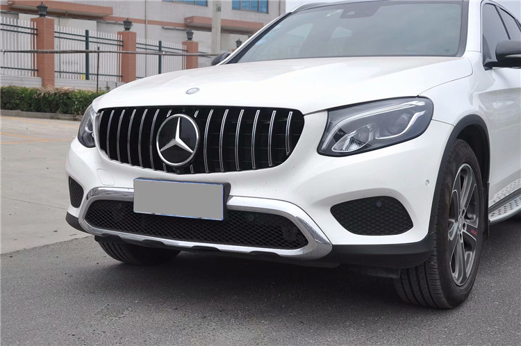 改装amg中网适用于奔驰glc满天星gla前格栅gt款竖条x253新x156