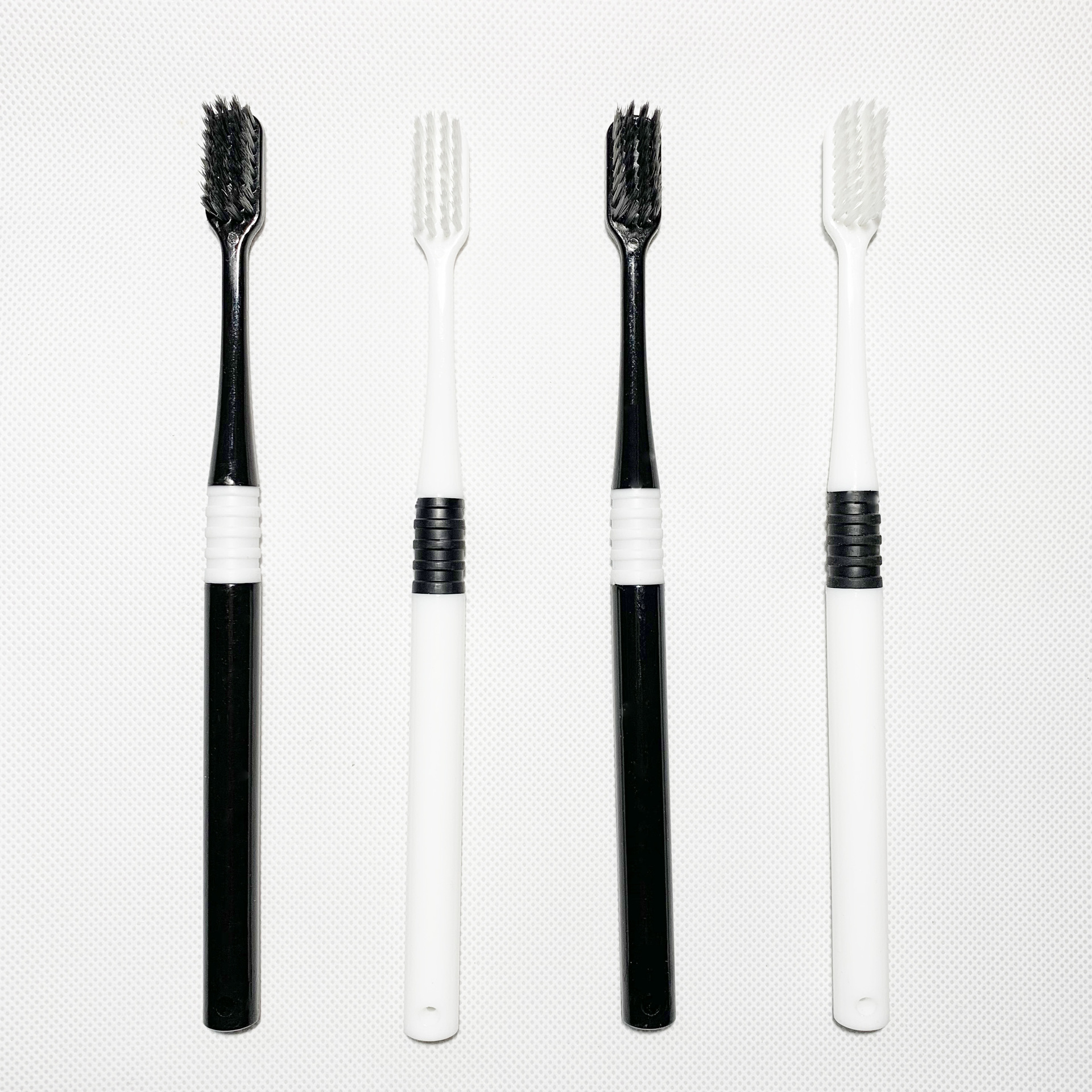 黑白牙刷 情侣款 早晚竹炭丝软毛 源头工厂 微供产品通用男女成人