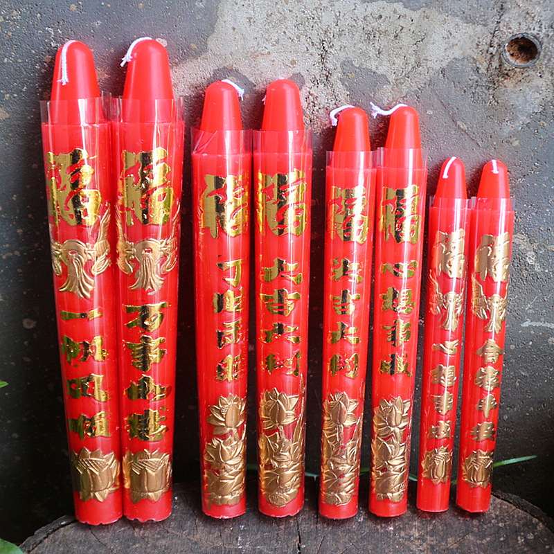 2号金字红蜡烛供佛包邮寺庙蜡烛拜佛照明灯佛前香烛无烟蜡烛佛堂