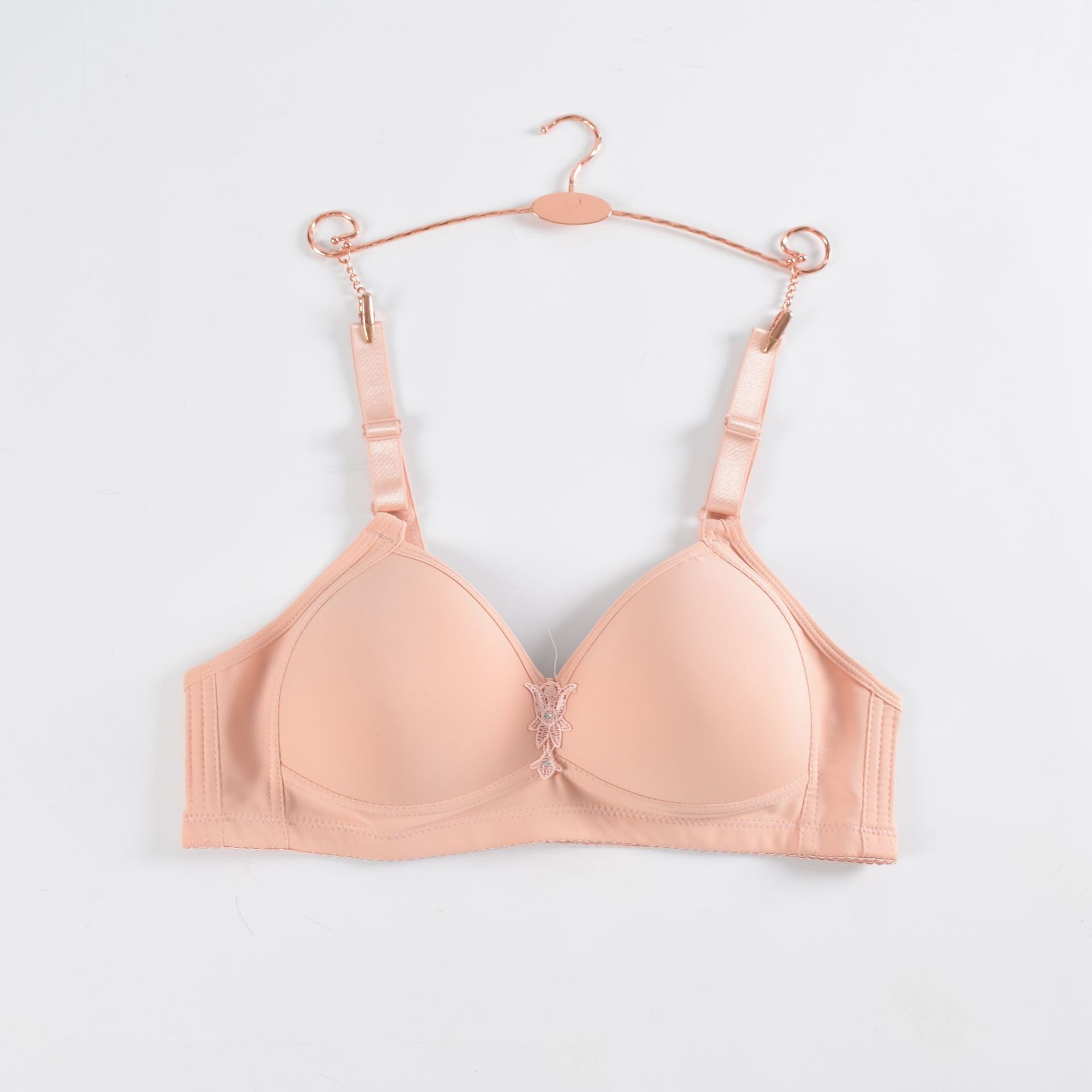 老人款大杯208#c杯薄款内衣 无钢圈柔软光面大罩杯三排扣文胸