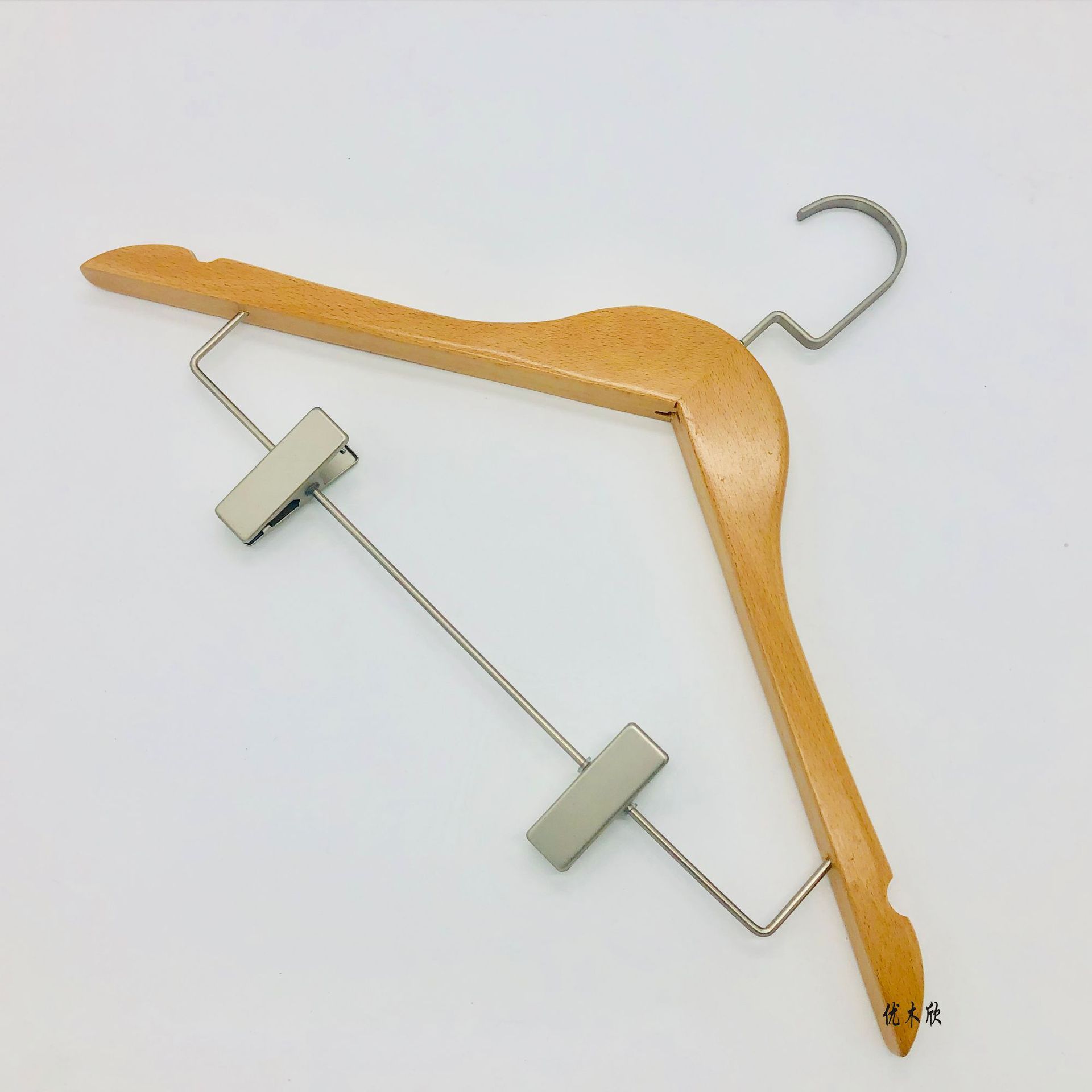 服装店酒店衣架宾馆儿童木制客房木衣架衣服撑子批发木质衣挂实木